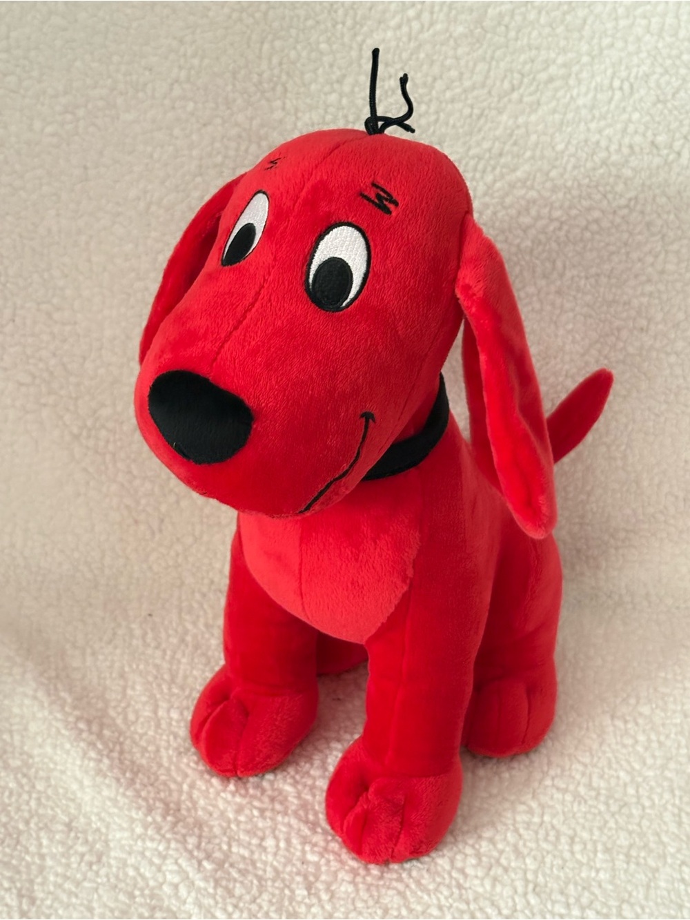 Kohl's Red Plush Dog Toy with Black Details